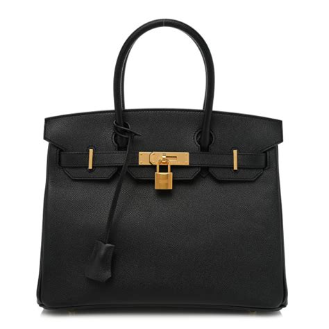 hermes 01129128830517|HERMES Epsom Birkin 30 Black 1312517 .